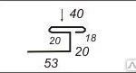 фото Соединительная планка 53*20*20*40*18