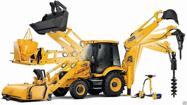 Фото Аренда экскаватора-погрузчика JCB 4CX 8 тонн