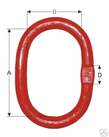 Фото Звено овальное одиночное с плоским профилем г/п 3,15т
