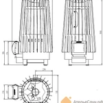 Фото №6 Печь для бани Grill D Cometa Vega 180 short black (чёрная, без выноса)