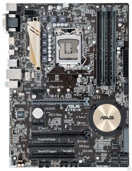 Фото Материнская плата Socket-1151 Asus Z170-K, Z170 (4xDDR4, 
2xPCI-E16x, M.2,