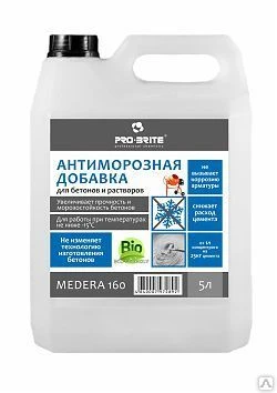 Фото Противоморозная добавка в бетон Medera 190 Anti-frost -15C (канистра 5 л)