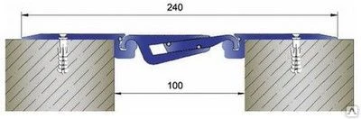 Фото Деформационные швы накладные шириной 100 мм для пола (2)