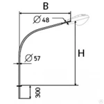 Фото №2 Кронштейн К1-1,0-1,0-1-1 однорожковый консольный