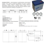 Фото №2 Аккумулятор Challenger EVG6-205 ( 6V 205Ah / 6В 205Ач )