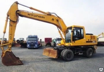 Фото Услуги экскаватора колесный 1 м3 Hyundai R200