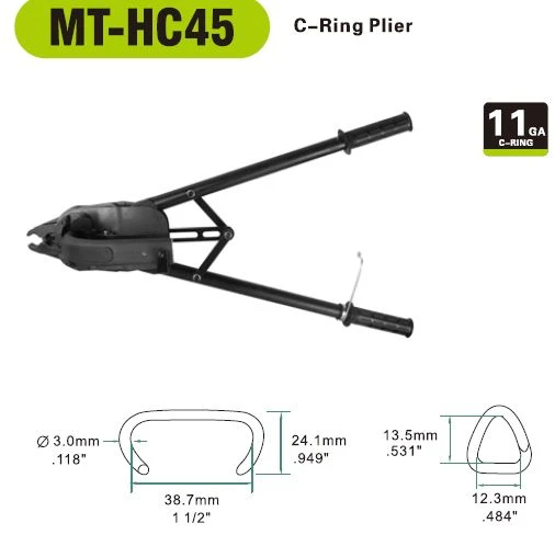 Фото TC50MH, MT-HC45 механический C-RING, Инструмент для сборки габионов, матрасов Рено.