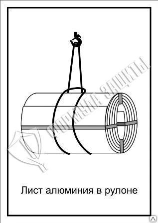 Фото Схема «Лист алюминия в рулоне» (300х400 мм)