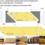 фото 013 Набор фрез для изготовления доски с профилем "Планкен в Москве