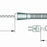 фото Погружная термопара К1-КПФ для измерителя температуры IT-8 (-50...+250°С)