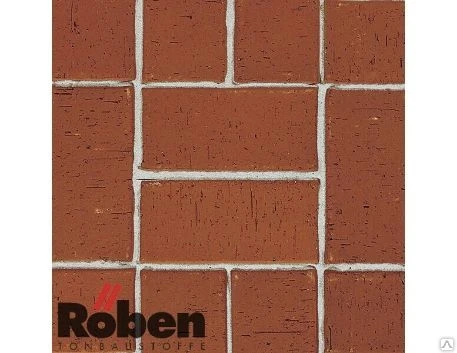 Фото Тротуарный кирпич Roben 200x100x40 SEMPIONE rot-braun