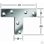 фото Т- образный соединитель 40х150х125х2мм, оцинк.