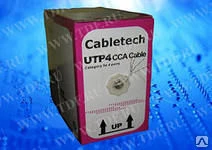 Фото Кабель Cabletech UTP4 cat.5е, одножильный / 305м / Cu