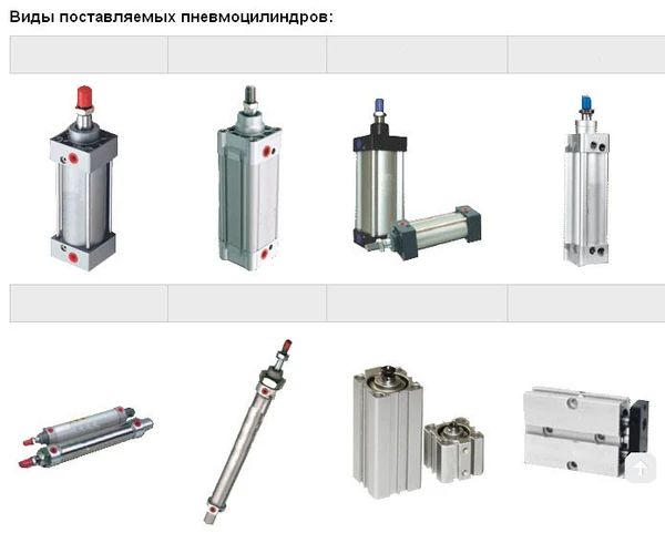 Фото Цилиндр пневмтический