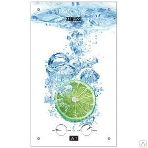 Фото Газовая колонка zanussi gwh 10 fonte glass lime