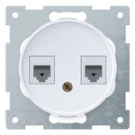 фото Механизм розетки комп. 2-м СП Florence RJ45 кат.5e бел. 1E20901300 OneKeyElectro 2172772