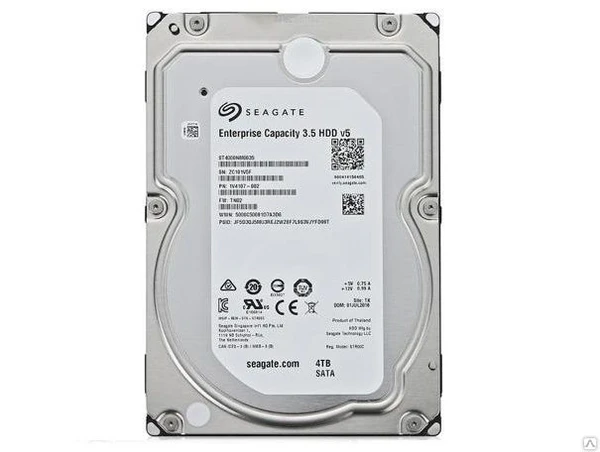 Фото Жесткий диск 3.5" 4Tb Seagate Enterprise Capacity ST4000NM0035, 
7200rpm, 1