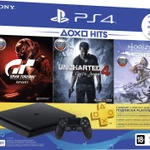 фото Игровая приставка Sony PlayStation 4 500 Gb (CUH-2108A) + GTS/UC4/HZD/3 месяца PS Plus