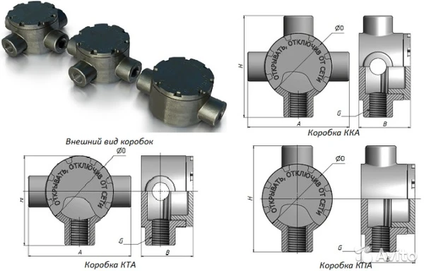 Фото Коробка КТА взрывозащищенная