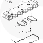 фото Прокладка клапанной крышки на двигатель Cummins 6ISBe 6ISDe 4897569 4899226