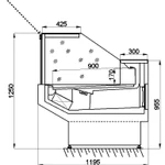Фото №2 Холодильная витрина Ариада Гамбург ВС58-1250