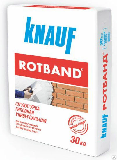 Фото Штукатурка гипсовая Knauf Ротбанд 30 кг