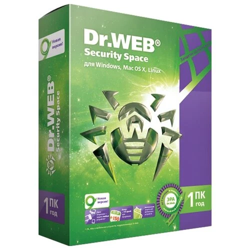 Фото Dr.Web Security Space 1 ПК 1