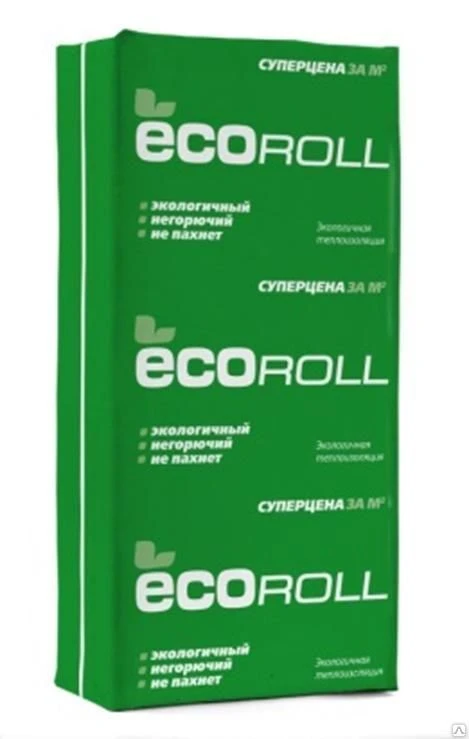 Фото КНАУФ ЭКОРОЛЛ ECOROLL TS 040 ПЛИТА 1230х610х100 6 м2-0,6м3