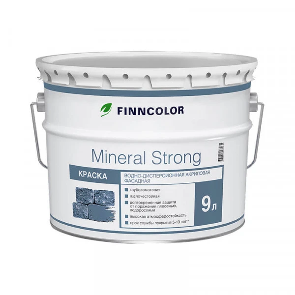 Фото Краска фасадная Finncolor Mineral strong MRC (9 л)