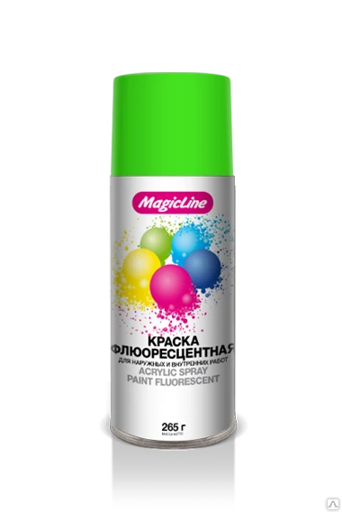 Фото Краска зеленая флюорисцентная (265г) MagicLine