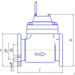 фото Cчетчик холодной воды фланцевый СТВ-50Х