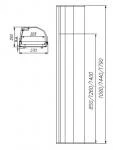 Фото №2 Барная витрина Carboma СУШИ-КЕЙС ВХСв-1,5 Полюс