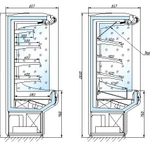 Фото №2 Холодильная горка Виолетта ВС15-160 Ф