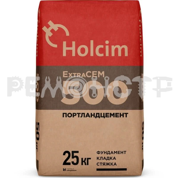 Фото Портландцемент 25кг ЦЕМ II/А-И42.5Н ExtraCEM (1/56)  HOLCIM (на поддонах) П