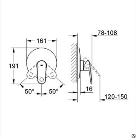 Фото Смеситель для душа Grohe Europlus 19537002