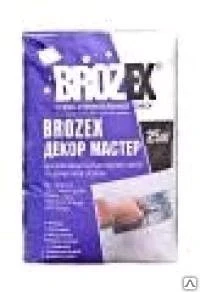 Фото Штукатурка Декор Мастер "BROZEX", белая 25кг.