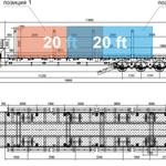 Фото №5 Полуприцеп-тяжеловоз (трал) низкорамный, 60тонн, 3 оси TONGYADA