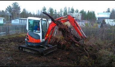 Фото Услуги мини экскаватора