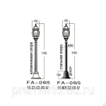 фото Светильник на стальной или алюминиевой опоре Америка FA-06-S