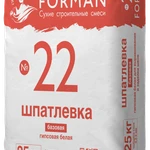 фото Шпатлевка гипсовая для заделки швов и выравнивания, Forman 22, 25кг