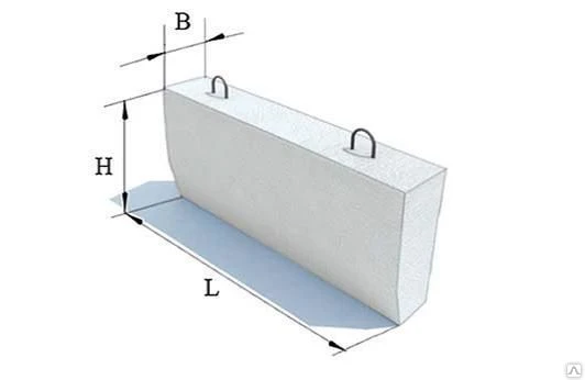 Фото Блок бетонный для водоотводных сооружений Б-1-20-50 (ЛОТОК ПРИКРОМОЧНЫЙ)