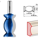 фото Фреза кромочная фигурная 32x57 мм №9 Зубр 28720-32 хвостовик 12 мм