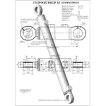фото Гидроцилиндр ЦГ-110.80х1100.11