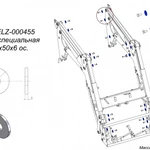 фото Шайба специальная fi 17x50x6 oc. POD-ELZ-000455 для фронтального погрузчика Metal-Fach T229-1300S