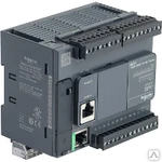 фото Компактный базовый блок m221-24io транзист источник ethernet