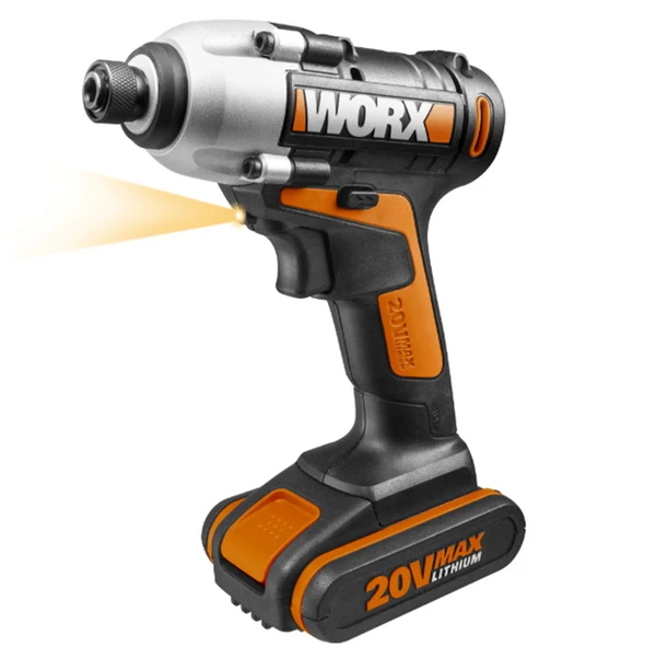 Фото Винтоверт аккумуляторный Worx WX290.1 / 20 В, момент 107 Нм