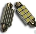 фото Светодиодная лампа с обманкой С5W 8SMD 43мм