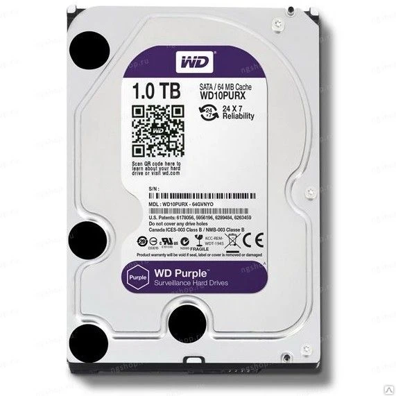 Фото Жесткий диск WD Purple IntelliPower 1 TB