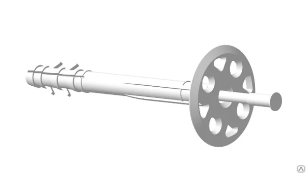 Фото Дюбель 10х80 с пластиковым сердечником для крепления изоляции (1000)