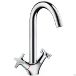 фото Смеситель HANSGROHE Logis для кухни с двумя рукоятками, хром - 71285000